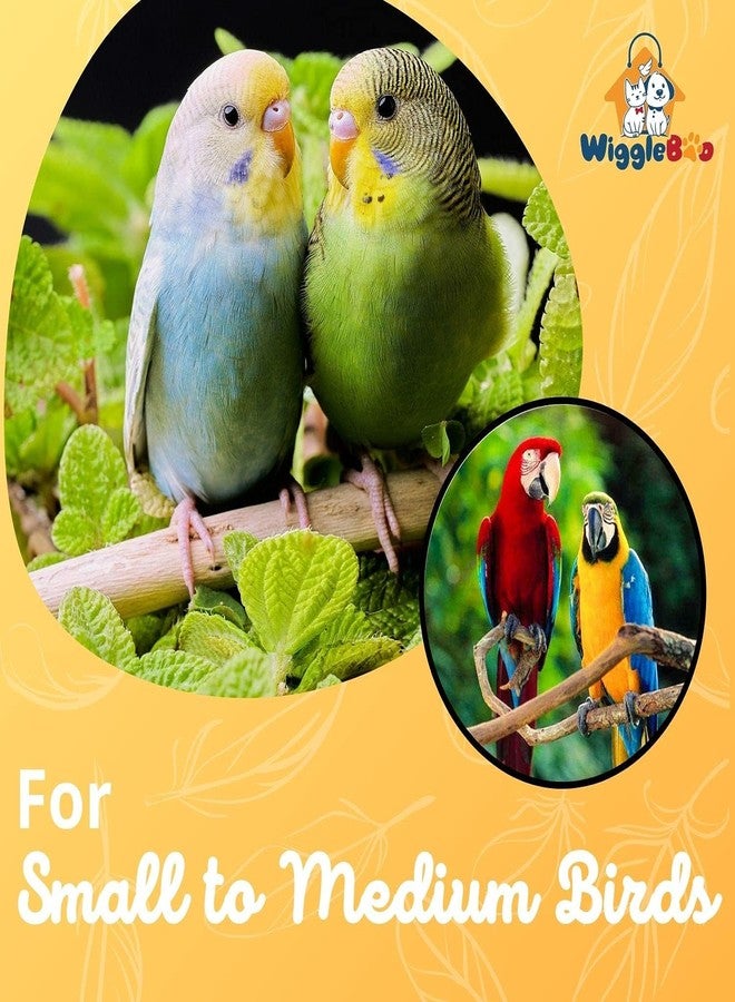 WiggleBoo Natural Wooden Ladder Bird Toy | Climbing, Exercise & Fun, Cage Accessories, Playful | for Small & Medium Birds (5 Step) - Image 3